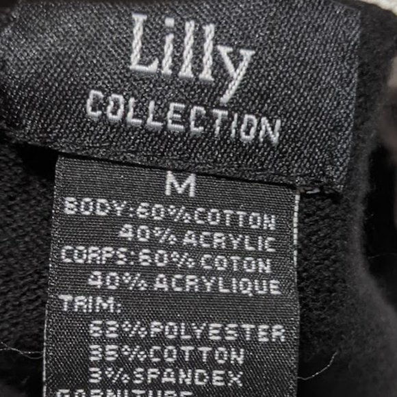 Black  & White Layered Look Argyle Sweater Size Medium  --- - Picture 2 of 2